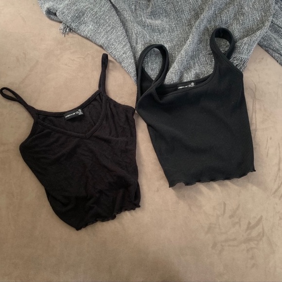 pop 21 Tops - Black crop tank bundle